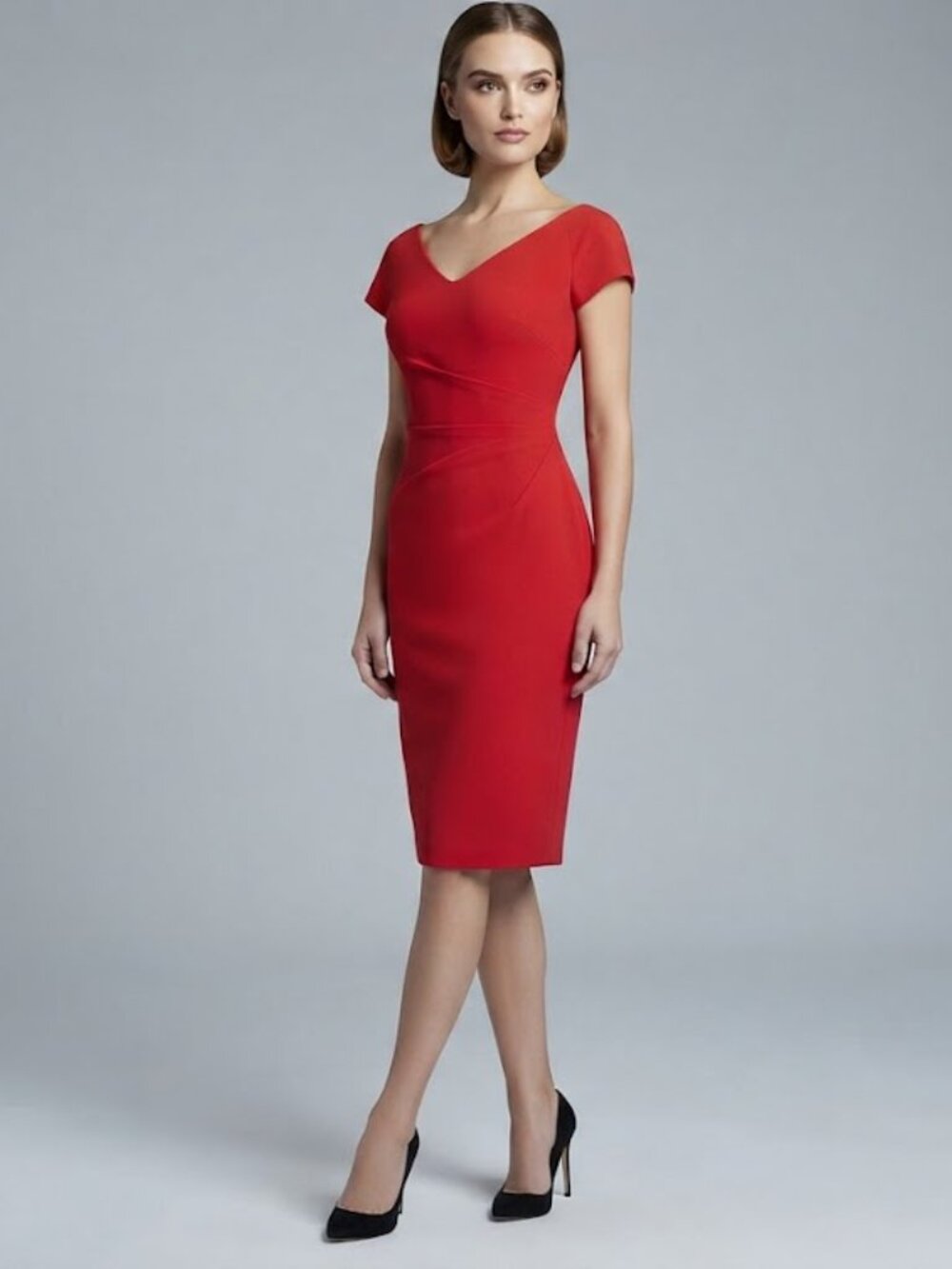 Chiara Boni La Petite Robe  RED Casual Dress Size 8